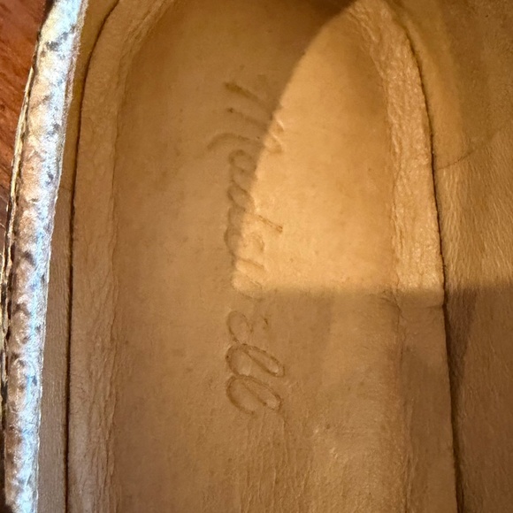 Madewell The Adelle Ballet Flat in Snake Embossed Leather Pink & Mint, Size 7.5 - Picture 8 of 12